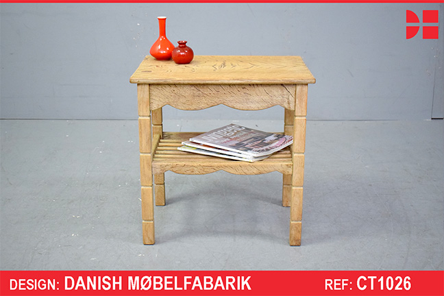 Antique oak side table by Danish Cabinetmaker