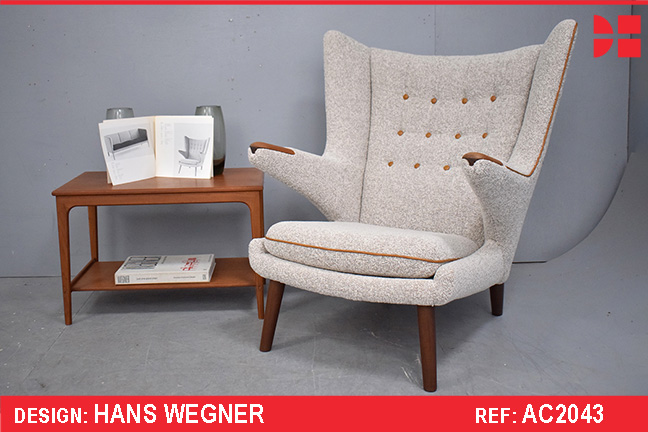 Vintage teak Papa Bear chair model AP19 designed by Hans Wegner