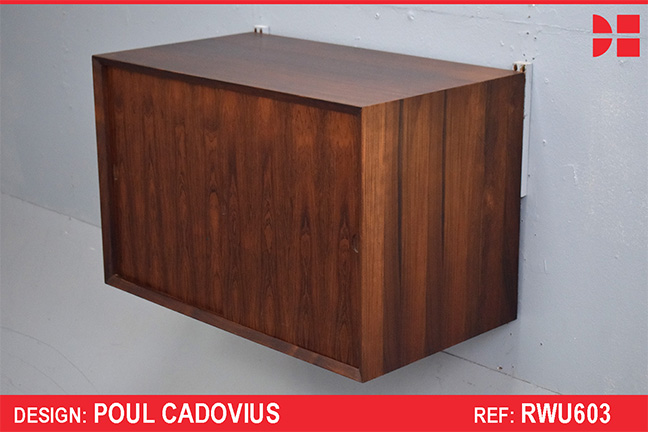 Vintage rosewood sliding door base cabinet | CADO SPARES