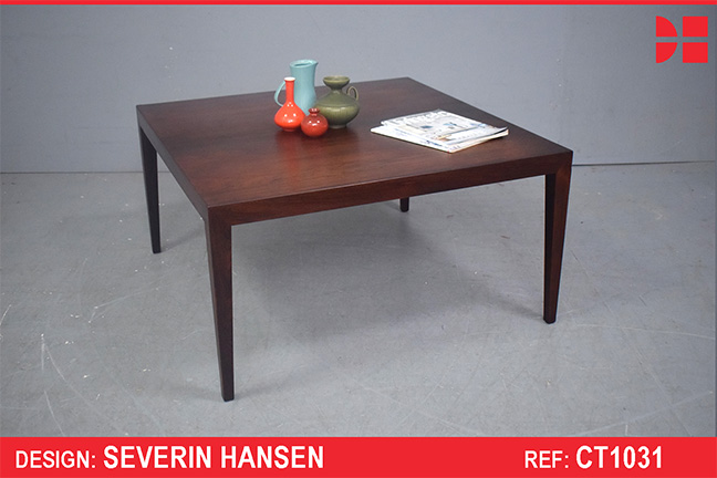Severin Hansen square coffee table in vintage rosewood
