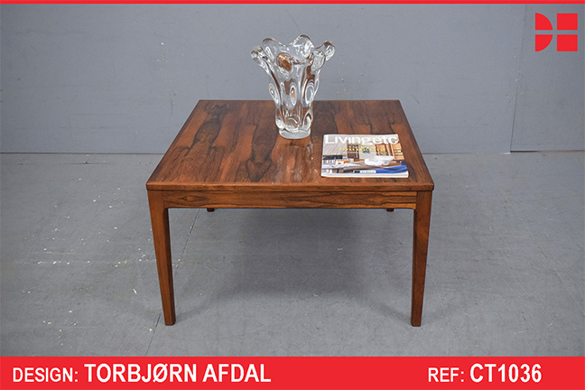 Rosewood square top lounge table by Torbjorn Afdal