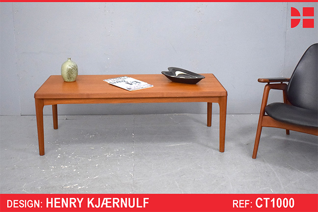 Henry Kjaernulf design coffee table in vintage teak