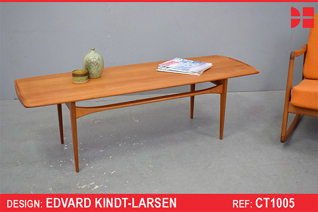 Edvard Kindt-Larsen model 504 coffee table in solid teak | France & Daverkosen
