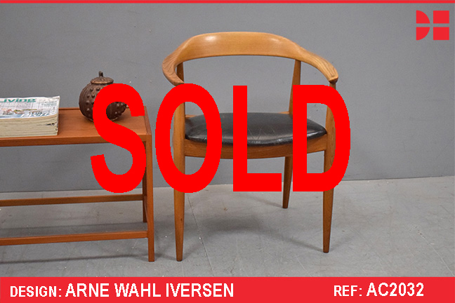 Midcentury desk chair designed by Arne Wahl Iversen